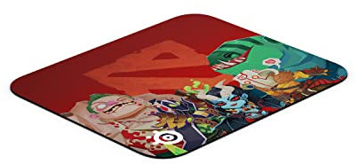 SteelSeries QcK Mini Dota 2 / TI - Gaming-Mauspad - Stoff - Gummiunterseite - Schwarz (250mm x 210mm x 2mm), Klein