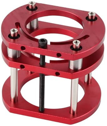 Adjustable Base Router Table Lift Install Easily Router Table Insert Base Plate with 4 Jaw Clamping for Woodworking, Small Trimming Machines and Router Table Saw