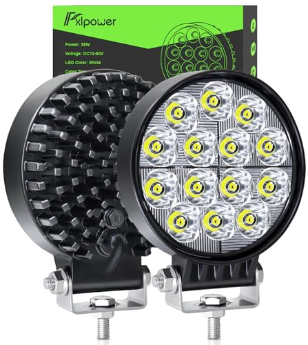 Fxlpower 2 Stück 42W LED Arbeitsscheinwerfer 12-24 volt led Scheinwerfer für Bau und Industrie sowie LKW, Offroad und Freizeit und Nutzfahrzeuge