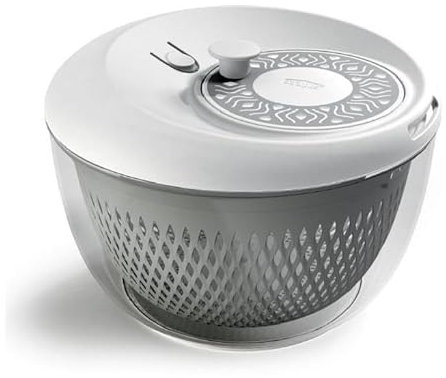 Stefanplast Centrifuga per Insalate con Coperchio 2 in 1 Tosca Grigio 26 cm