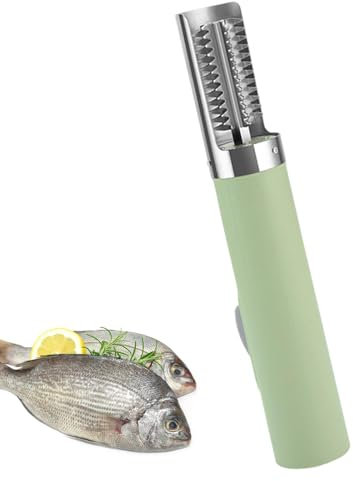 Siuwddee Squamatore Elettrico per Pesci, Dispositivo di rimozione squamatore Elettrico - Dispositivo di rimozione Scarper Impermeabile da 3000 mAh - Raschietto per Pesce Ricaricabile, decalcificante