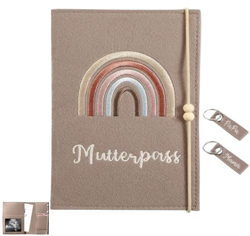 Mutterpass Schutzhülleaus Aus Filz Mit Fächern, Mutterkindpasshülle österreich,Hülle Mutterpass,Mutterpass Schutzhülle,Mit Gummiband, Für Versicherungskarten