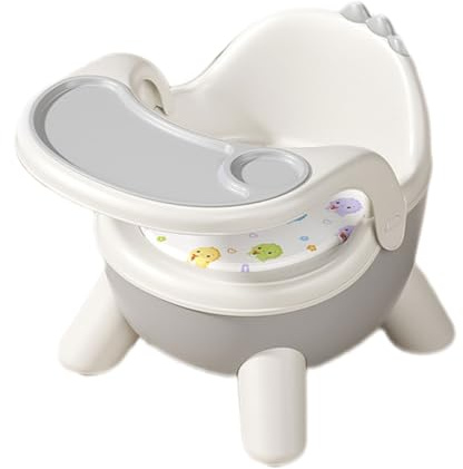 Sedia Da Pranzo Per Bambini, Sedia Da Nutrizione Per Bambini, Sedile Alimentare, Facile Assemblaggio, Multifunzionale, 43x34,5x33 Cm, Grigio, Per I Bambini