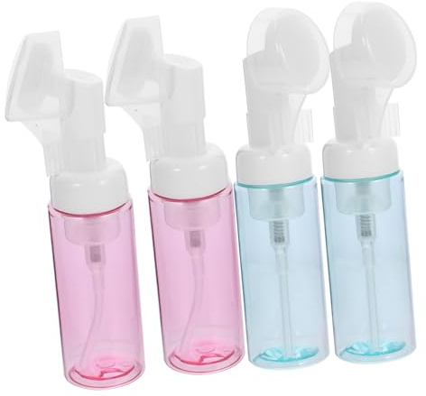 4 Pezzi 60ml Bottiglie per Shampoo e Bagnoschiuma in Plastico