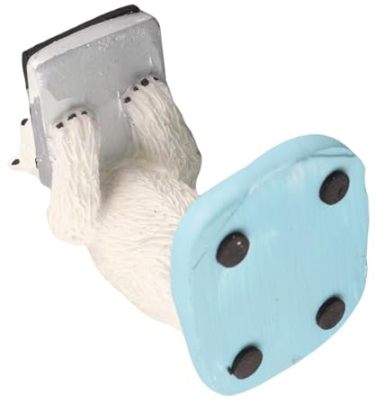 Keenso Utsökt Plastfigur, Modell Klockställ, Handgjort Klockförvaringsställ för Hemmakontorsbutiker, Ny Design, Material Av (Isbjörn)