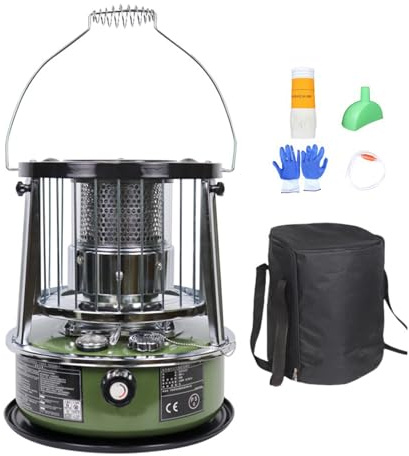 Calentador De Patio Exterior Con Queroseno - Estufa De Calefacción No Eléctrica,Calentador De Garaje Con Altura Ajustable - para Espacio, Habitación, Baño, Tienda, Camping, Garaje, Al Aire