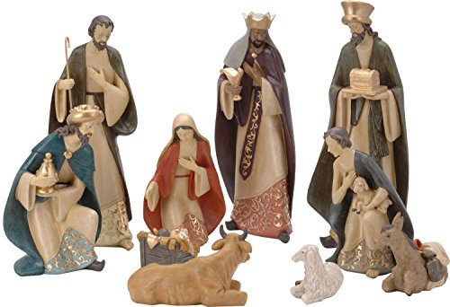 Eliware Stora handmålade krubbfigurer | 10 delar