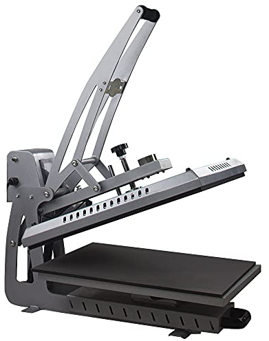 Signzworld Heat Press Machine with Auto Open Semi Automatic Drawer Out for T Shirt, Cushion Cover, Rock Slates Sublimation Printing Machine Slide-Out CH1702 38x38cm