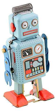 CHIMUYU Wind Up Vintage Robot Retro Classic Clockwork Spring for Collection, Xmas, Gift, Party, Birthday, Festival, Surprise, Memories
