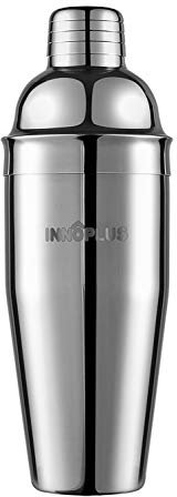 INNÔPLUS Cocktail Shaker, Martini Boston Shaker in Acciaio Inox, 25 Ounce (750 ml) Professionale Shaker Cocktail Boston, Barman Strumenti per Bar con colino da Cocktail, Set Cocktail di Regalo