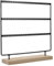 Schwarzer Schmuckdisplay-Ständer Mit Holzfuß Für Ohrringe Halsketten Und Armbänder - Dreistufiger Organizer Für Zuhause Und Geschäfte
