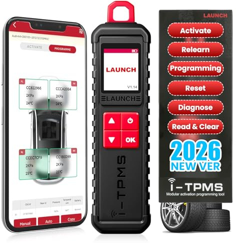 2026 New Launch X431 i-TPMS Tire Pressure Detector Tool,Relearn,Reset and Coding TPMS sensors,Work with CRP123I/X/E 3.0,CRP919E/X,X431 V/V+/PRO Elite,PRO3S+/ACE,App Based for Android,Upgrade of TSGUN