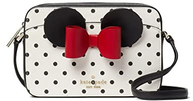 Kate Spade X Disney Minnie Mouse Polka Dot Crossbody Camera Bag (White Multi)