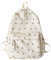 DKIIL NOIYB Rucksack mit Blumenmuster, Kawaii-Rucksack für Mädchen, lässiger Tagesrucksack, Damenrucksack, Handtaschen, Kokette, Segeltuch, Rucksack für Schule, Reisen, Urlaub, Einkaufen, 01-little