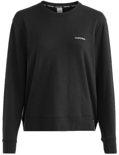 Calvin Klein L/S Sweatshirt Pullover, Damen, Schwarz (Black), M