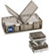 Heikoeco® Unterbett Aufbewahrungsbox mit Rollen Kunststoff, faltbare Aufbewahrungsbox mit deckel & 2 transparente Türen, stapelbare Unterbettkommode mit Rollen, Clipverschluss (54L-64x42x20cm)
