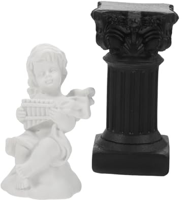 HEATSHAKING Roman Pillar Stand Mini Roman Pillars Home Decoration Resin Statue Artistic Photo Prop