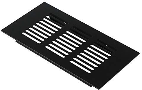 Rejilla de ventilación con contraventanas, rejilla de retorno de aire, rejilla de ventilación de aire, 150 mm de ancho, rejilla de ventilación de aluminio perforado, cubierta de rejilla de ventilación