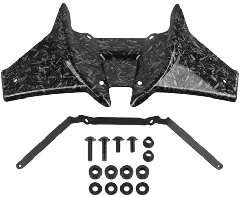 Alerón Delantero Desnudo Alerón Frontal Aerodinámico Motocicleta Alerón Frontal Desnudo Deflector De ala Aerodinámico para CB 750 para CB750 para Hornet 2023-2025 Accesorios(Forged Pattern)
