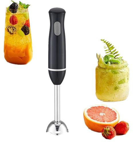 Handheld Blender – Electric Portable Mixer, EU Standard Stainless Steel Four Blade | Detachable Shaft Design, Smooth Texture Performance, Easy Cleaning Build, Lightweight Grip Control For Soup Sm