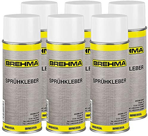 6x BREHMA Sprühkleber extra Stark Kontaktkleber