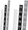 ib style® 10 Stück Wandschienen | Regalschiene Raster 50mm | 1-reihig | 200cm weiß