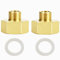 Reduzierstück 3/8 auf 3/4 Zoll aus Messing, AG/IG Reduzierverlängerung,2St Reduzierverlängerung Reduzierstück (3/8Zoll Außen x 3/4 Zoll Innen) Gewinde/Messing Fittings