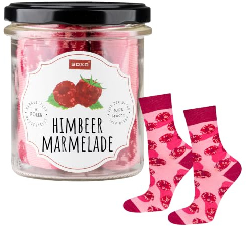 soxo Cotton Socks For Women - Fruit Jam Gifts - Funny Presents 2.5-6.5