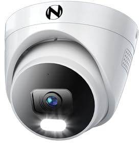 Night Owl Add On Wired IP 4K HD Indoor/Outdoor Deterrence Dome Camera with 2-Way Audio (1-Pack) - Camera Cable Not Included (Requires Compatible NVR - Sold Separately)