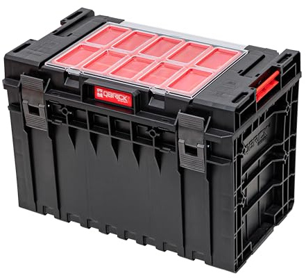 Qbrick System Cassetta Attrezzi Vuota Cassetta Porta Utensili Valigetta Lavoro 585 x 385 x 420 mm Nero ONE 450 2.0 Expert