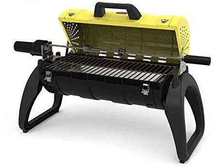 Parrilla de carbón portátil, Plegable, de Acero Inoxidable, para Camping, de sobremesa, pequeña