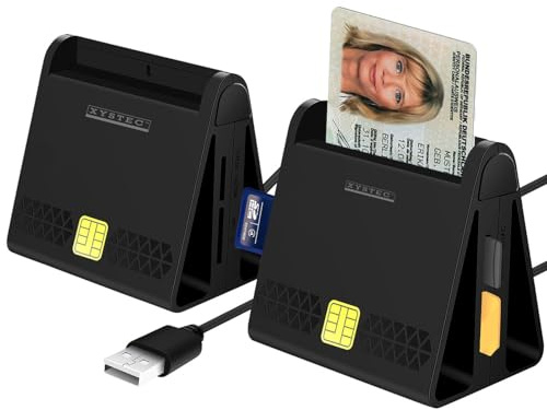 Xystec PC Kartenleser: 2er-Set USB-Chipkartenleser für Smart-, SIM- und Speicher-Karten, HBCI (Laptop Kartenleser, extern)