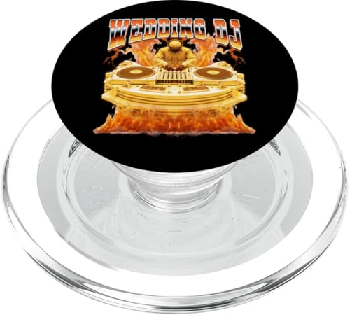 Boda DJ Discjockey Disco Jockey Tocadiscos 90s Bootleg PopSockets PopGrip para MagSafe