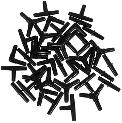 Beaupretty 60pcs Aquarium Air Tubing Connectors I T Y Shaped Airline Tubing Connectors for Fish Tank Oxygen Hose Mounting