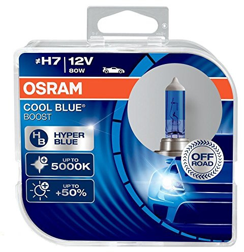 Lampadine OSRAM H7 12V 80W PX26d COOL BLUE BOOST 5000K HYPERBLUE 62210CBB-HCB duobox (2 unità)