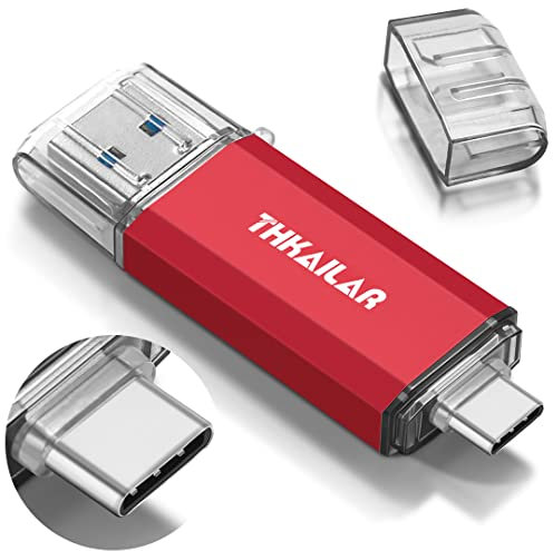 THKAILAR USB C Flash Drive 64GB, USB 3.1 Type-C OTG Thumb Pen Drive for Android, PC, Tablets, Laptops