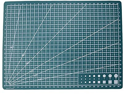 Alfombrilla de corte A4 para álbumes de recortes, manualidades, tallado, herramientas manuales de tetaja, cuchillo de plantilla modelismo (estereotipo)