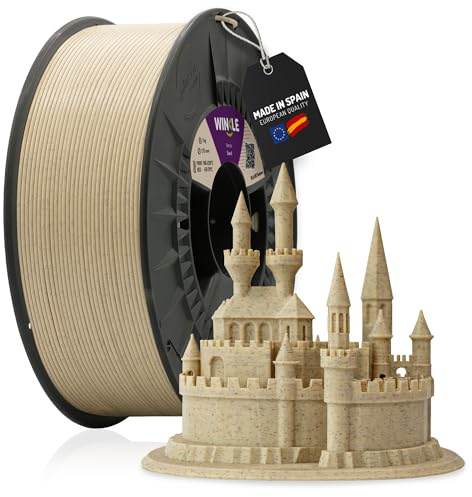WINKLE Filamento PLA HD Texture (Testurizzato) Sabbia | Filamento stampante 3D | Filamento PLA 2,85 mm 1 kg | PLA Sabbia | Precisione Dimensionale | Bobina 1 kg