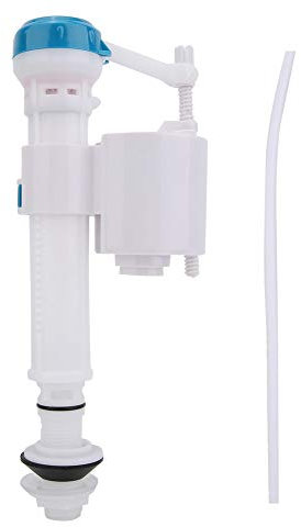 Flotador Caza De Agua WC, Grifo Flotador WC, Válvula De Llenado Con Botón Presionador ABS, Flotador WC, Azul Blanco UK G1/2