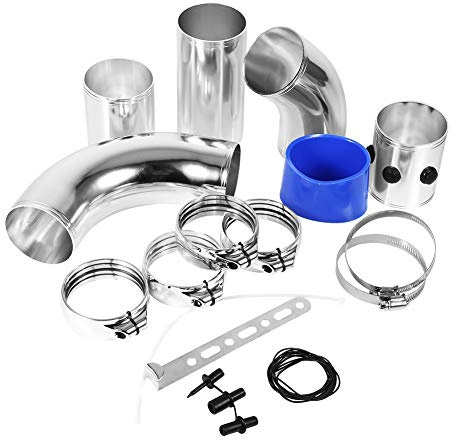Tubes de Raccord de Filtre à Air de Voiture Universels Kit D'admission D'induction à Haut Débit Ensemble en Alliage D'aluminium Tube D'admission D'air Kit D'induction Kit
