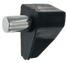 100 clavijas soportes para baldas, estantes estanterias muebles, madera cristal, negras, almacenamiento 5mm acero (104)