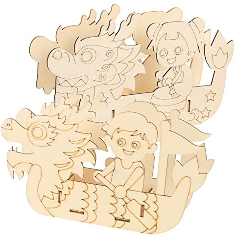 KOMBIUDA 2 Sätze 3D-schiffspuzzle Puzzle-Set Für Puzzle Für Puzzle-bausätze 3D-Puzzles Bauen 3D-Puzzle-Kits Für DIY- Für Holz