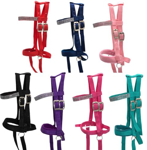 PFIFF 103126 Trensenzaum „Lotty“ für Spiel- & Holzpferde, Spieltrense, Trense für Spielpferd, Einheitsgröße, Lila