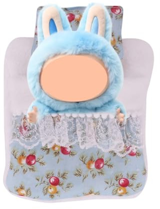 LQIOACU 1 Stück Schlafsäcke & Kissen, Puppenzubehör, Zubehör zur Dekoration, Ohne Plüschtiere（Blau）
