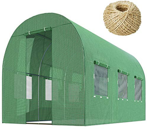 Plonos Foliengewächshaus Gartentunnel Folientunnel Treibhaus Garten 300 x 200 x 200 cm 6m2