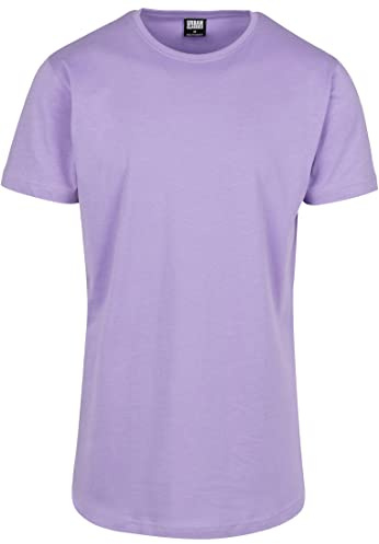 Urban Classics Herren Shaped Long Tee T-Shirt, Violett (lavender), 3XL