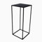 PrimoLiving 77792 - Taburete para flores (metal, rectangular, tamaño L, 28 x 28 x 70 cm), color negro