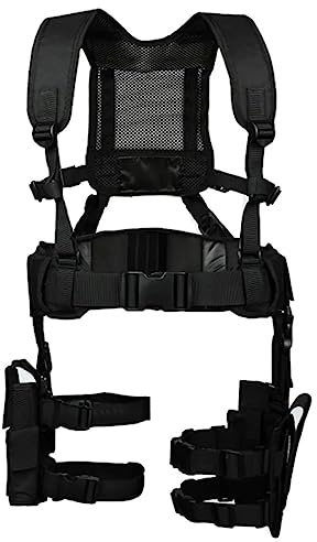 ACEXIER Molle Cintura Tattica da Caccia Comoda Cintura da Combattimento Regolabile Morbida Imbottita con Custodia e Borsa Mag Pouch da 5,56 mm (Black)