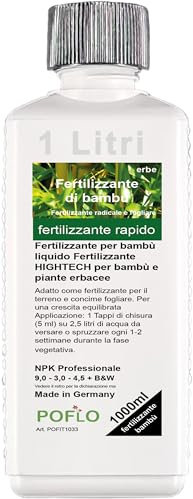 Fertilizzante per bambù liquido Fertilizzante HIGHTECH per bambù e piante erbacee 1000ml