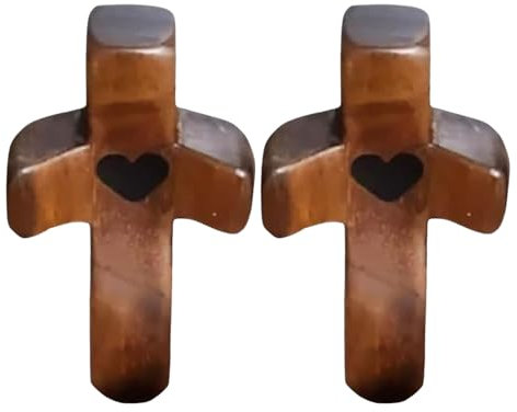 Rurunklee Handschmeichler Kreuz aus 5cm | Trostkreuz, Gebetskreuz aus | Ideal für die Hosentasche oder Unterwegs | kleines Gebetskreuz | Taschenkreuz 5x2,5cm